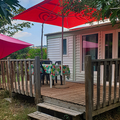 Terrasse des mobil home