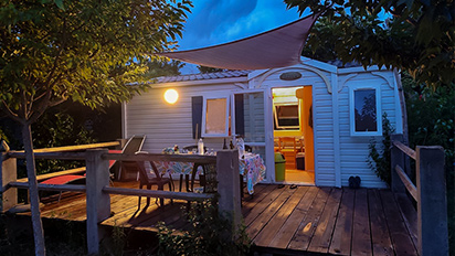 Des mobil homes à louer au camping Santa Barbara