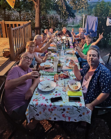 Les mobiles home avec terrasse du camping Santa Barbara de Corte